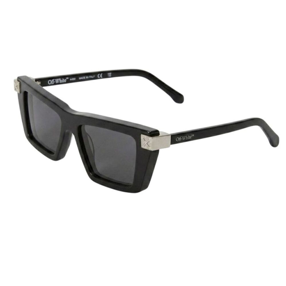 Off-White Womens/Ladies Beaumont Rectangular Sunglasses / Black/Dark Grey